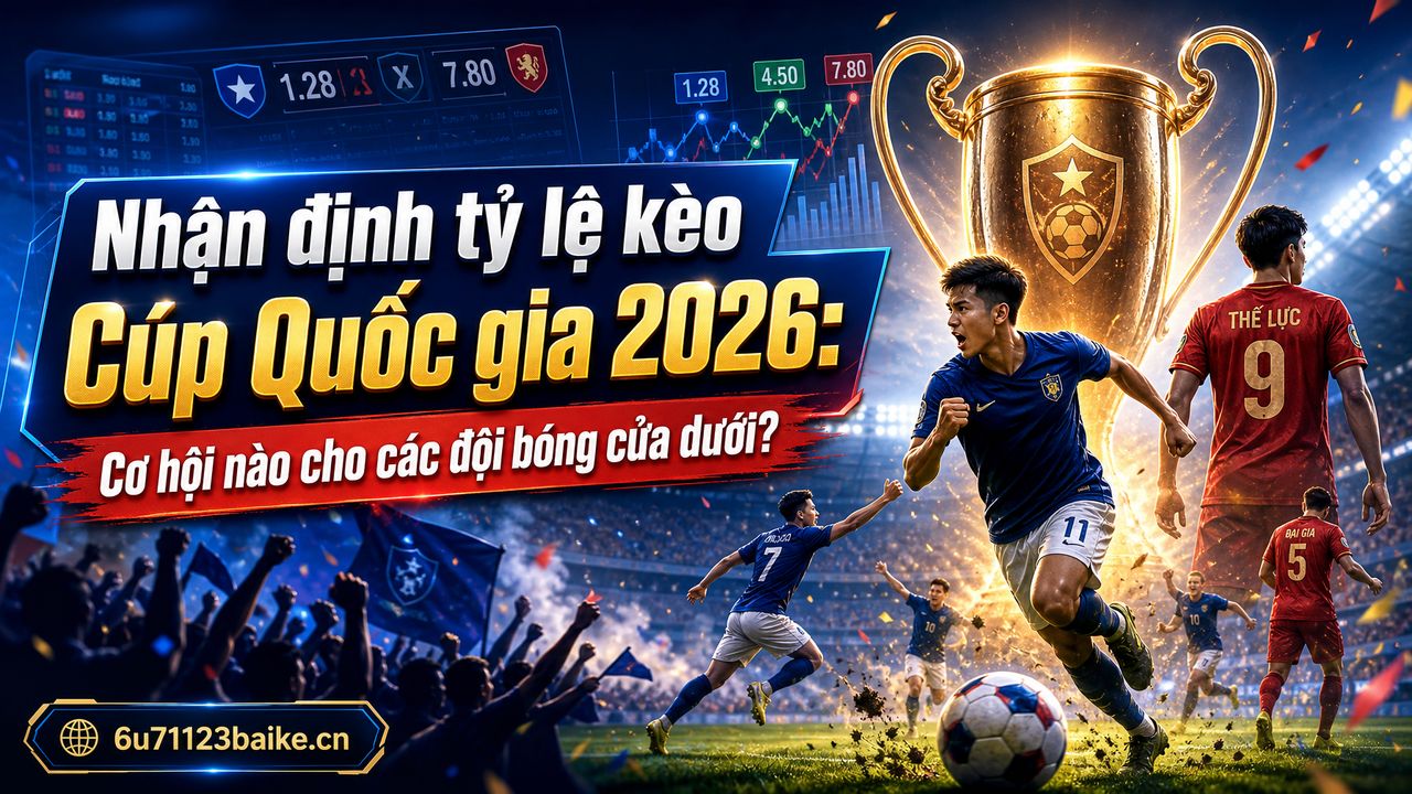Nhận định tỷ lệ kèo Cúp Quốc gia 2026: Cơ hội nào cho các đội bóng cửa dưới?